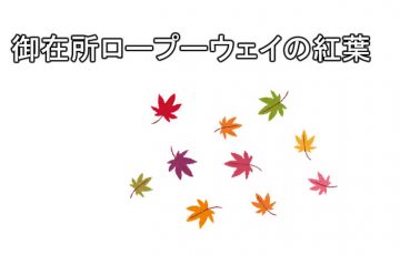 御在所ロープーウェイの紅葉